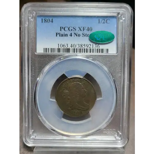 1804 1/2C Plain 4, No Stems, BN (2)