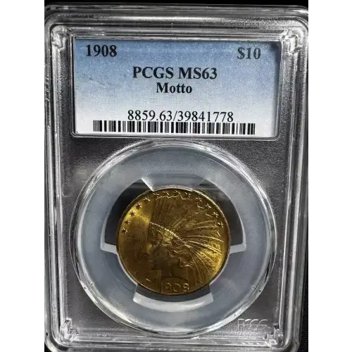 1908 $10 Motto