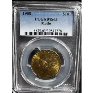 1908 $10 Motto