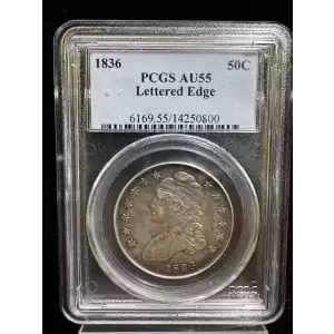 1836 50C Lettered Edge